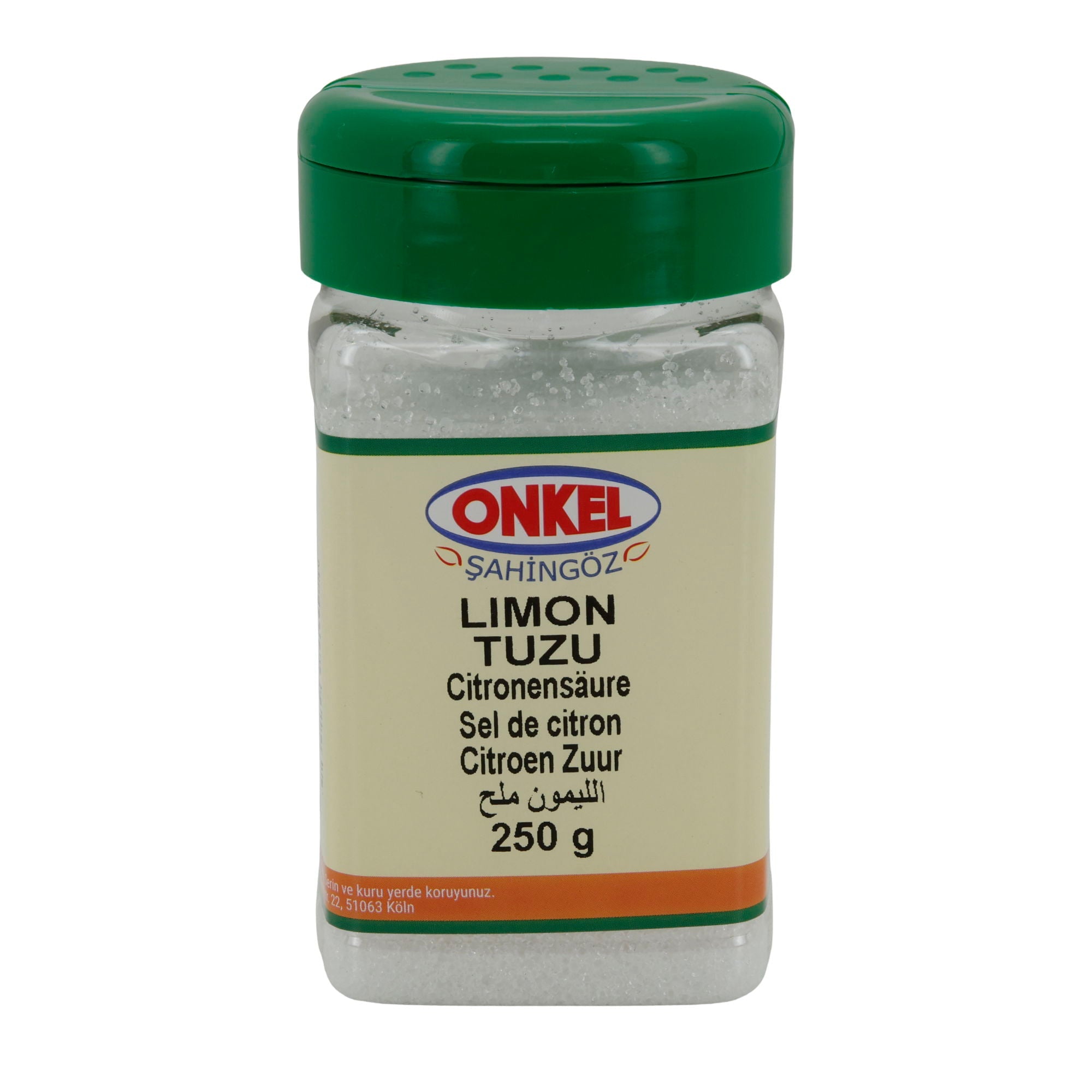 Zitronensäure Onkel Şahingöz Limon Tuzu | Lebensmittelzusatzstoff | 250 g ONKEL SAHINGÖZ